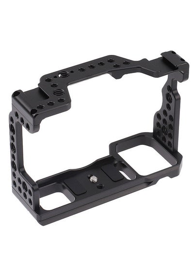 Buy Camera Cage Aluminum Alloy Video Cage Replacement for Sony A7M3 A7R3 A9 Mirrorless Camera with Cold Shoe Mount 1/4 Inch & 3/8 Inch Screw Holes in UAE