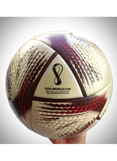 Buy Football Soccer Ball World Cup Football Thermal Bonded Al Hilm World Cup Final ball World Cup ball Size 5 PlayWave in UAE