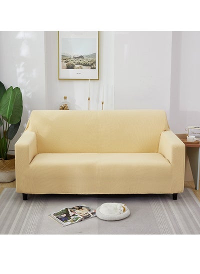 اشتري Stretch Sofa Slipcovers Non-slip Armchair Couch Cover With Elastic Straps Furniture Frotector Washable Anti-Skid في الامارات