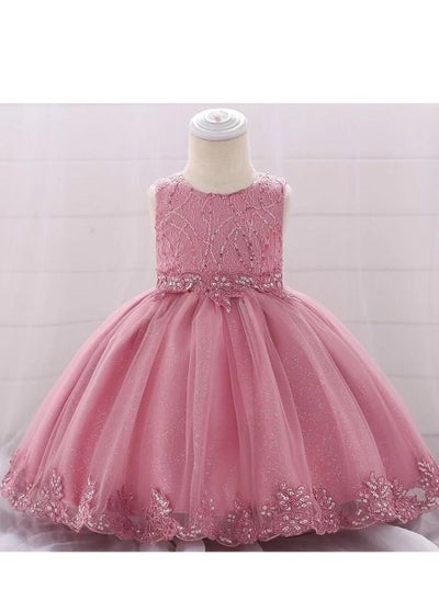 اشتري Toddler Infant Newborn Baby Girl Dress Clothing For Birthday Wedding في الامارات