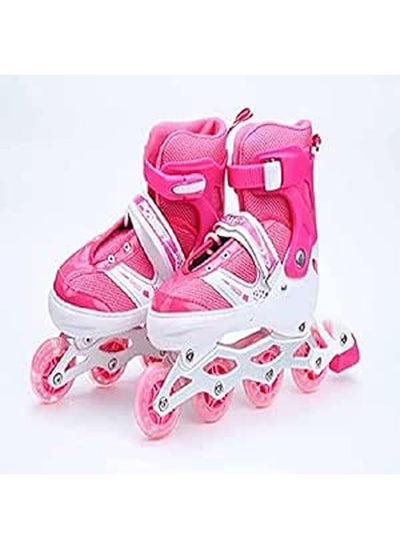 Buy Adjustable Roller Skate Shoes 4-Wheels Size 35:39 in Egypt