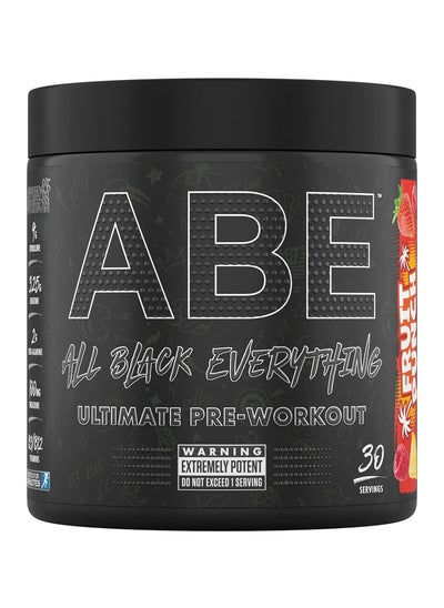 اشتري Applied Nutrition ABE Pre Workout - All Black Everything Pre Workout Powder, Energy & Physical Performance with Citrulline, Creatine, Beta Alanine (30 serv, Fruit Punch) في السعودية