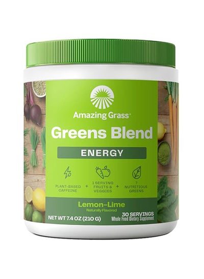 اشتري Energy Lemon Lime Green SuperFood - 7.4 oz ( 210 gm )30 Servings في الامارات