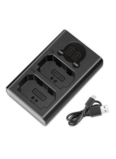 Buy Dual USB Charger for Sony NP-FZ100 Battery, Compatible with Sony ZV-E1, FX3, FX30, A1, A9 II, A7R V, A7S III, A7 IV, A6600, A7C Cameras, Designed with LCD Display, Versatile Charging Options in Saudi Arabia