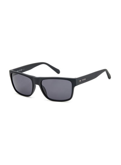 Buy Men's UV Protection Rectangular Sunglasses - Fos 3148/S Mtt Black 58 - Lens Size: 58 Mm in UAE