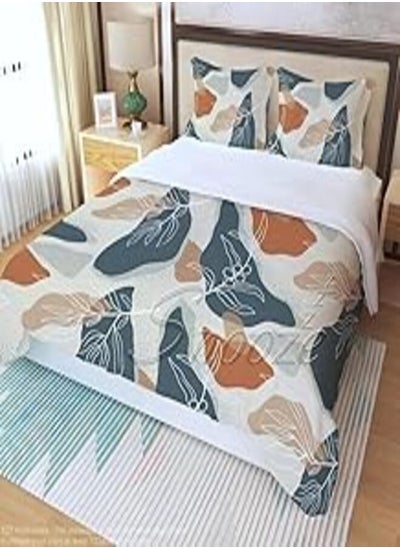 Buy Fitted Bed Sheet Set 2 Pcs 100 * 200 Cm (Ash Design) in Egypt