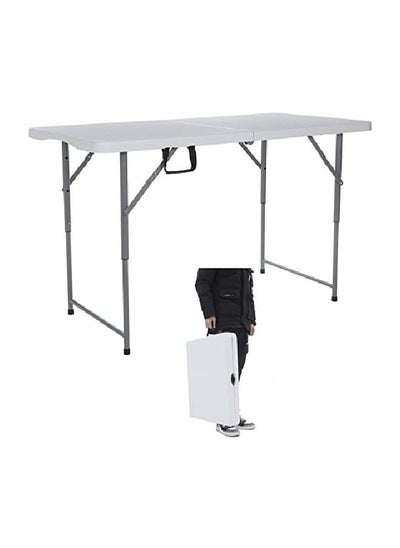 Buy Portable Foldable Table Plastic Indoor Outdoor Table For Picnic Party Dining Camp Tables in UAE