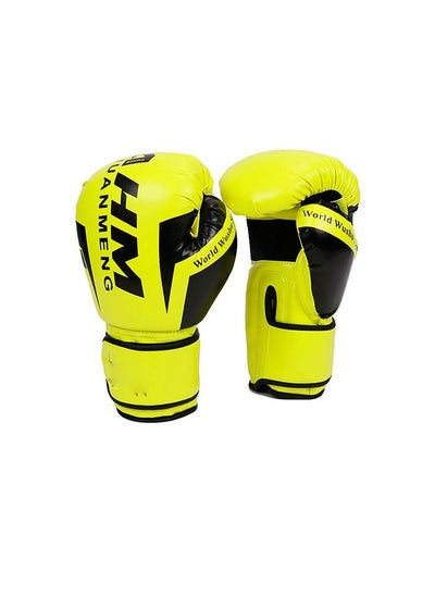 Buy Boxing Gloves - 6oz 8oz 10oz 12oz - Vegan Leather Gloves for Training Sparring with Waterproof Lining - Breathable Mesh - Hand Protection in UAE