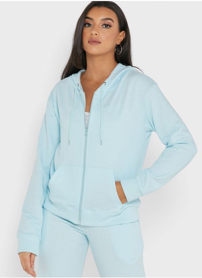 Buy Zip Front Hoodie in UAE