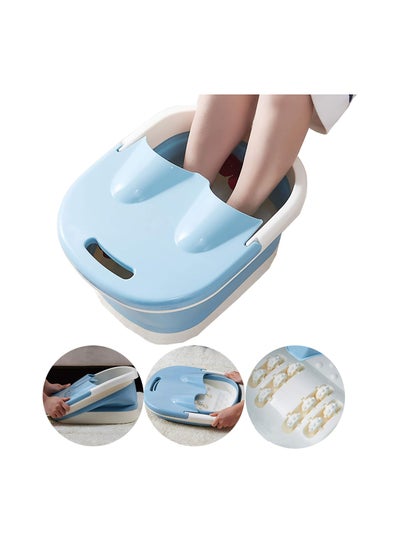 اشتري Foot Soaking Tub，Foldable Foot Bath Tray，with Foot Massage Roller，Relieve Foot Pressure, Help Sleep,Foot Spa,for at Home Spa Pedicures في الامارات