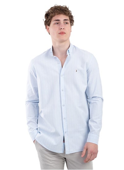 Buy Striped cotton Oxford shirt in Egypt