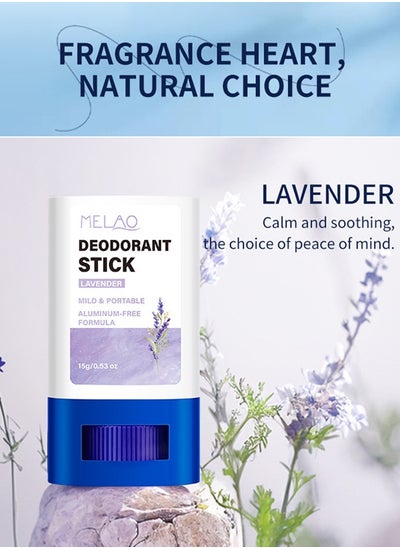 Buy MELAO Deodorant Contains Naturally Derived Lavender Ingredients, 72 Hour Control Deodorant for Women and Men in UAE