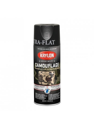 اشتري Krylon Camouflage Paint, Ultra Flat, Black, 11 Oz. في الامارات