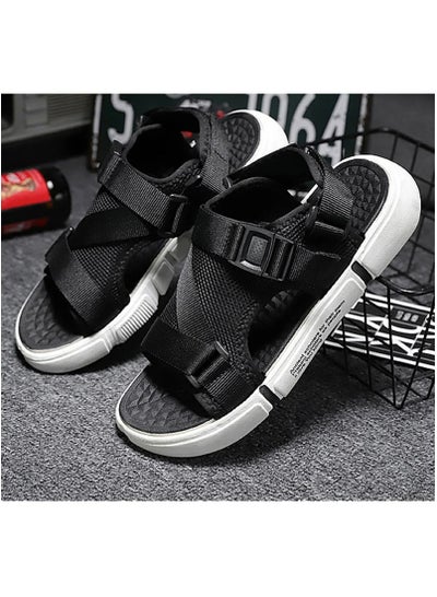 Buy Fashion Sandals Arch Support Slides Flat Sandals Mesh Breathable Beach Sandals Non-Slip Slip on Shoes(Size 42) in UAE
