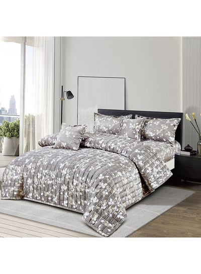 Buy Soft velvet winter comforter set, 4-piece system, compressed filling, quilt size 170 x 220 cm in Saudi Arabia