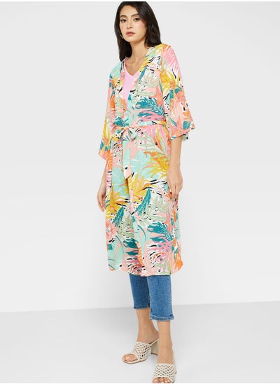 Buy Floral Print Kimono in UAE