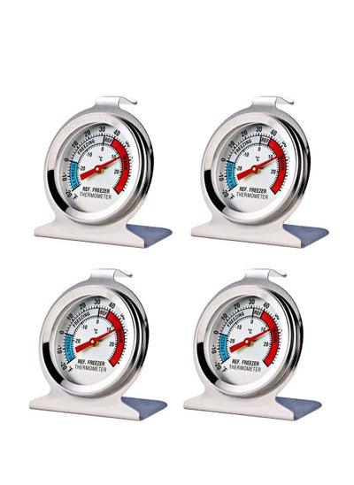 Buy 4 Pack Refrigerator Freezer Thermometer Large Dial Thermometer in UAE