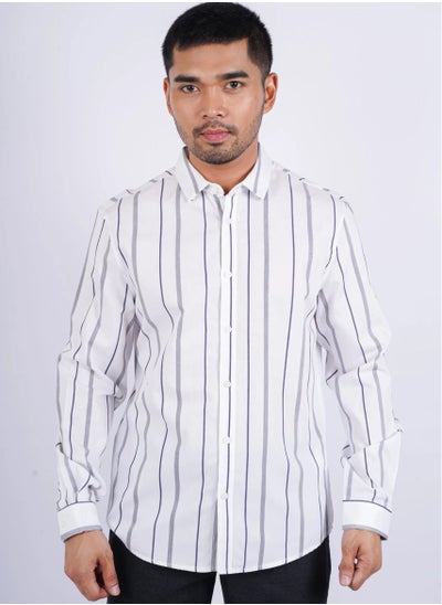 Buy Men’s Autumn Shirt  – Optic White in UAE