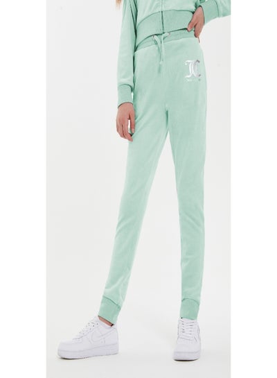 Buy Juicy Couture Velour Joggers Green in UAE