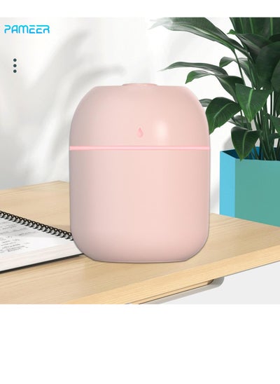 اشتري Mini Humidifier Diffuser 220ml Portable Air Humidifier Mini Ultrasonic Nebulizer USB Air Small Humidifier Desktop  Low Noise Household Air Humidifiers, Mist Sprayer for Car, School, Home, Travel. Pink في الامارات