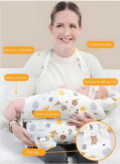 Buy Nursing Pillow for Breastfeeding, Multi-Functional Original Plus Size Breastfeeding Pillows Give Mom and Baby More Support, with Adjustable Waist Strap and Removable Cotton Cover in UAE