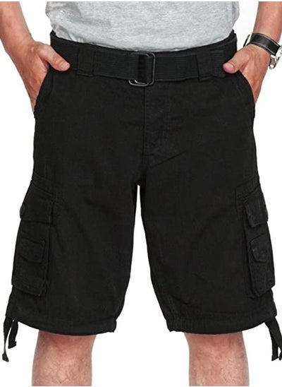 Buy FJACKETS Black Casual Cargo Shorts For Men in UAE