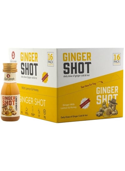 Buy Ginger shot with lemon & honey 30ml pack of 16 in UAE