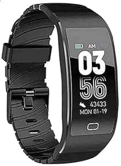 اشتري Awei Band H3 Smart Heart Rate Watch Monitor Bluetooth 4.0 Passometer - Smart Watch for Men and Women- Black في مصر