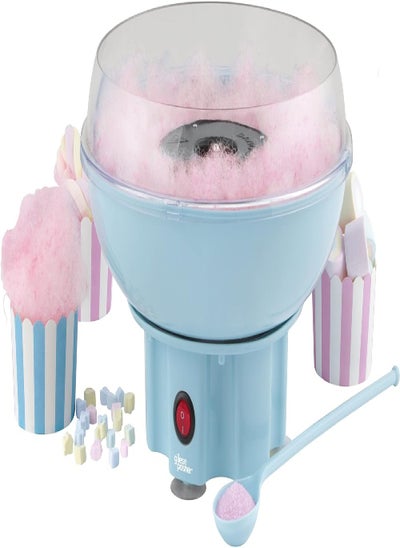 اشتري Giles & Posner EK2641GSBL Pastel Candyfloss Maker, 400W, Irresistibly Fluffy Funfair Treats, Stylishly Retro & Portable, Includes Measuring Spoon & 50 Wooden Candy Sticks,Sorbet Blue في الامارات