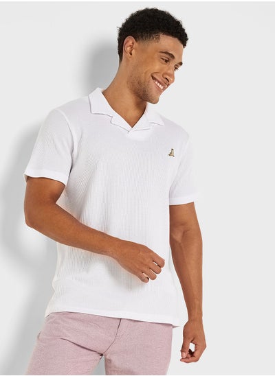 Buy Mens Waffle Polo With Collar - in Saudi Arabia