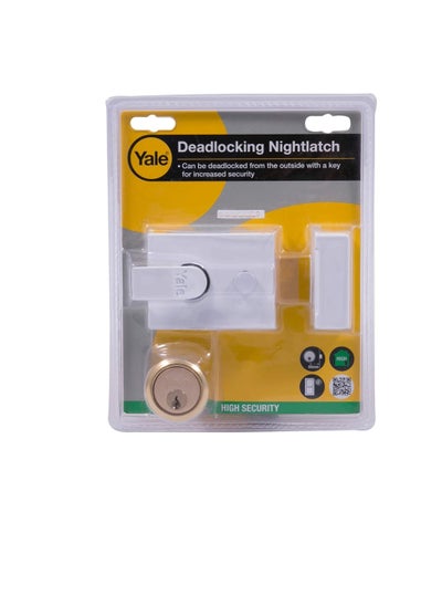 Buy Yale Deadlocking Nightlatch (White) in UAE