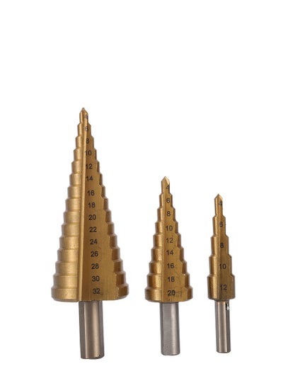 Buy Step Drill Set Multicolor 3 Piece in Saudi Arabia