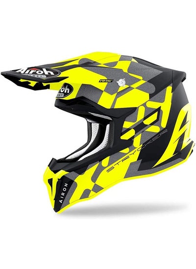 اشتري Strycker Motocross Helmet XXX Yellow Matt - Medium في الامارات