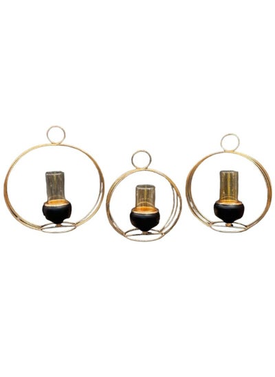 Buy Candlestick set Rings 3 pieces of different sizes in Egypt