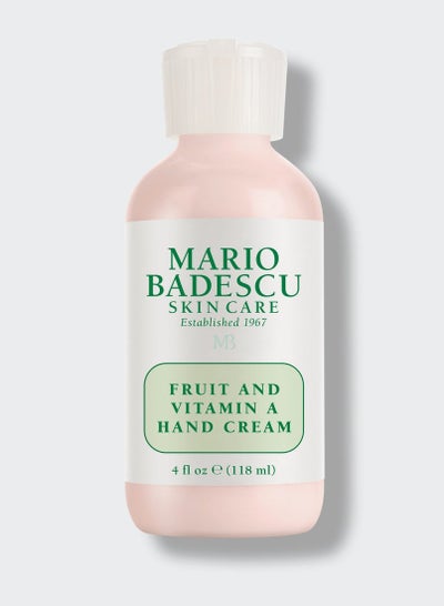 Buy MARIO BADESCU Fruit And Vitamin A Hand Cream Pink 118ml in UAE