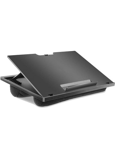 Buy Adjustable Lap Desk - with 8 Adjustable Angles & Dual Cushions Laptop Stand for Car Laptop Desk, Work Table, Lap Writing Board & Drawing Desk on Sofa or Bed in UAE