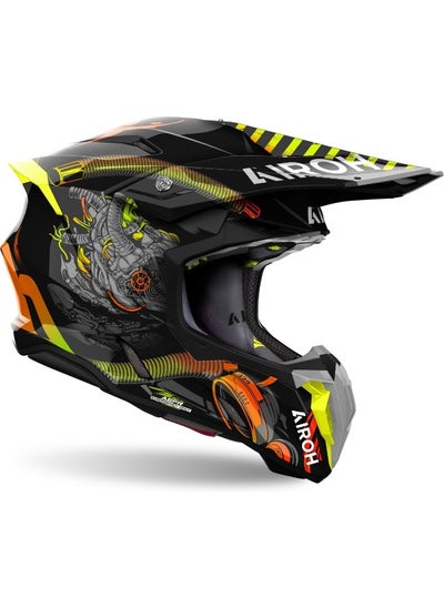 اشتري AIROH TW3T35 Twist 3 Motocross Helmet Multi-Coloured في الامارات