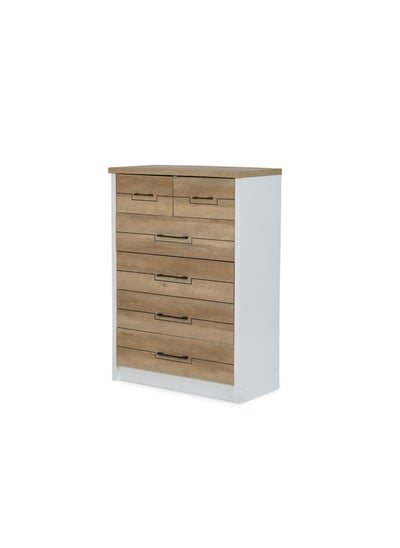 Buy Silvino Chest Of Drawer With 6 Drawers Mdf - White in UAE