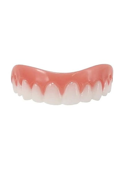 اشتري Silicone Simulation Upper Row Denture Covers Simulation Dentures Plastic Dentures for Women and Men Protect Your Regain Confident Smile في مصر