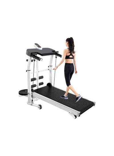 Buy Non-electric Mechanical Treadmill Household Fitness Equipment 110x55x50cm in UAE