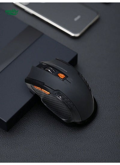 اشتري أسود WXG اللاسلكي الأسود الذي يعمل بالبطارية Universal Universal for Office & Home Use Silent و Misedicalist Wireless Mouse في الامارات