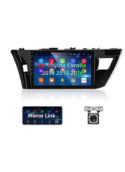 Buy Android Screen For Toyota Corolla 2014 2015 2016 4GB RAM 64 GB Memory Support Apple Carplay Android Auto Full HD IPS Touch Screen Display and Backup Camera included in UAE