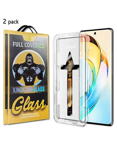 Buy 2Pack Tempered Glass for Honor X9b 5G Screen Protector with Easy Installation Kit, Anti-scratch Anti-drop Anti-fingerprint Phone Display Cover Accessory in Saudi Arabia