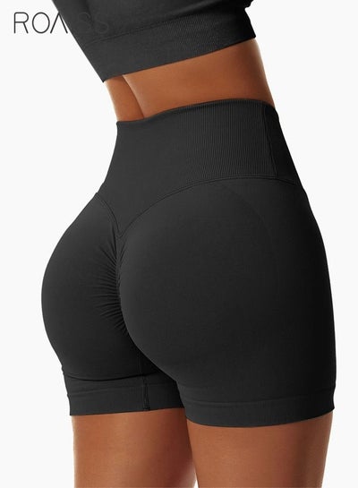 High Waist Workout Yoga Shorts for Women Running Biker Shorts with