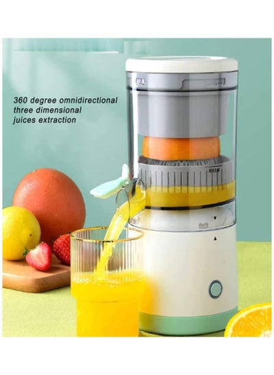 اشتري Electric Citrus Juicer, Portable Rechargeable Powerful Electric Juicer Cordless Fruit Juicer, Multifunctional 1-Button Easy Press Lemon Orange Squeezer Machine for Home & Travel Blender في الامارات