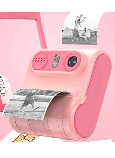 اشتري Thermal Printer LK001 Portable Wireless Kids Camera Pink في الامارات