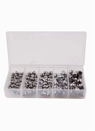 Buy Fishing Weights Sinkers Kit, 100cs Round Split Shot Sinker, Fishing Weights Egg Sinkers 100pcs Fishing Sinkers, Plain Lead, Round Split Shot Sinker Removable Fishing Weight Sinkers in UAE