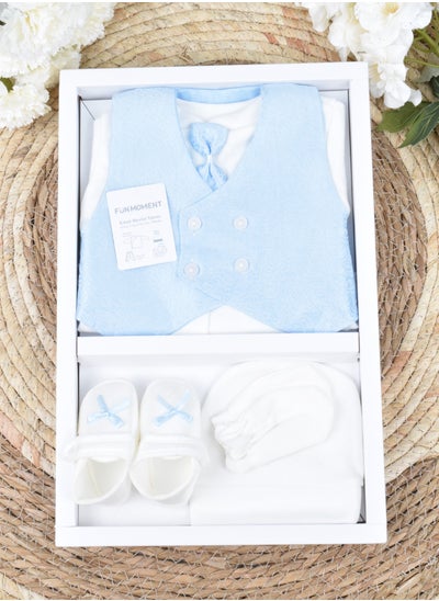 Buy 4-Piece Baby Suit Set with Gift Box in Saudi Arabia