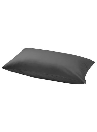 Buy Pillowcase Dark Grey 50X80 Cm in Saudi Arabia