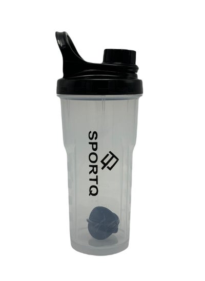 Buy SportQ®Shaker Bottle for Fitness Supplements Leak Proof 100% BPA Free Non-Slip (700ml) in Egypt